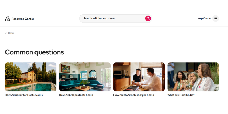 FAQ example screenshot