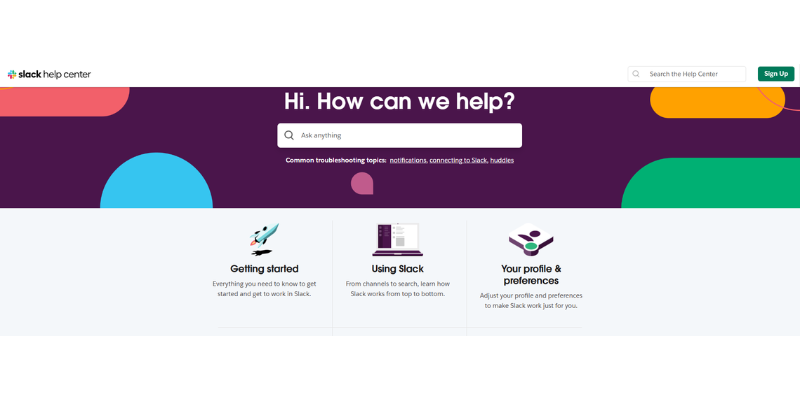 FAQ example screenshot