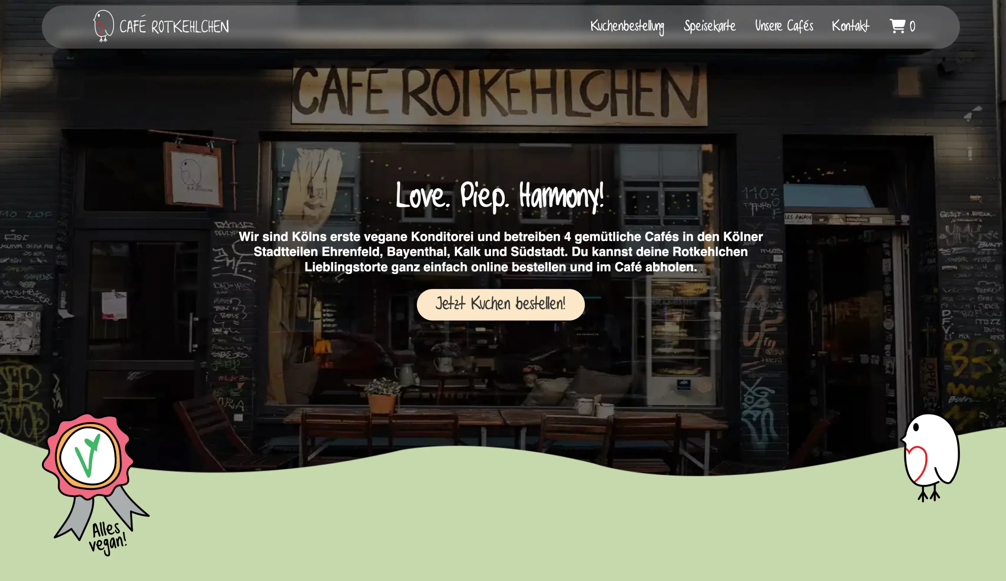 Café Rotkehlchen Website