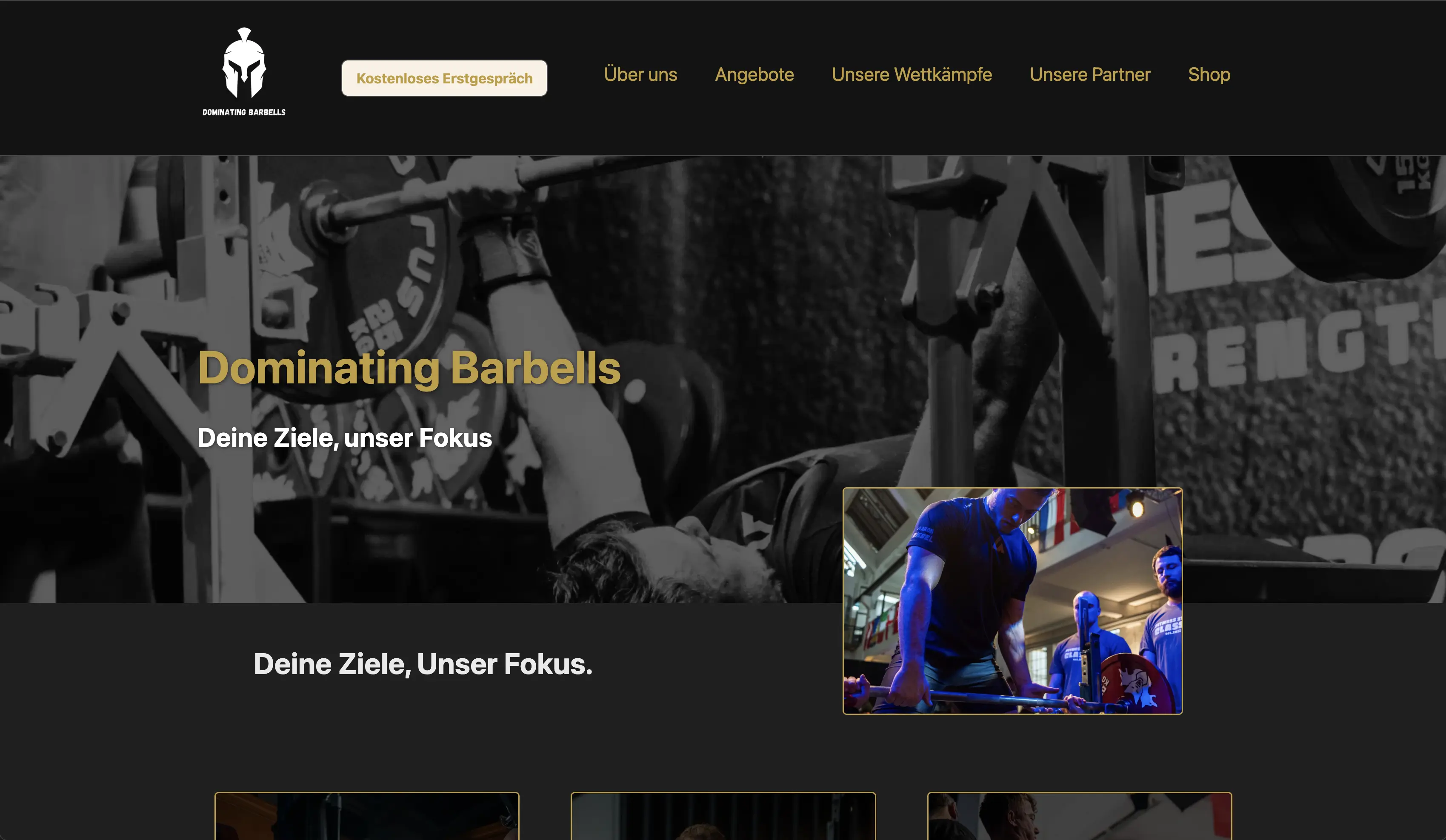 Dominating Barbells homepage