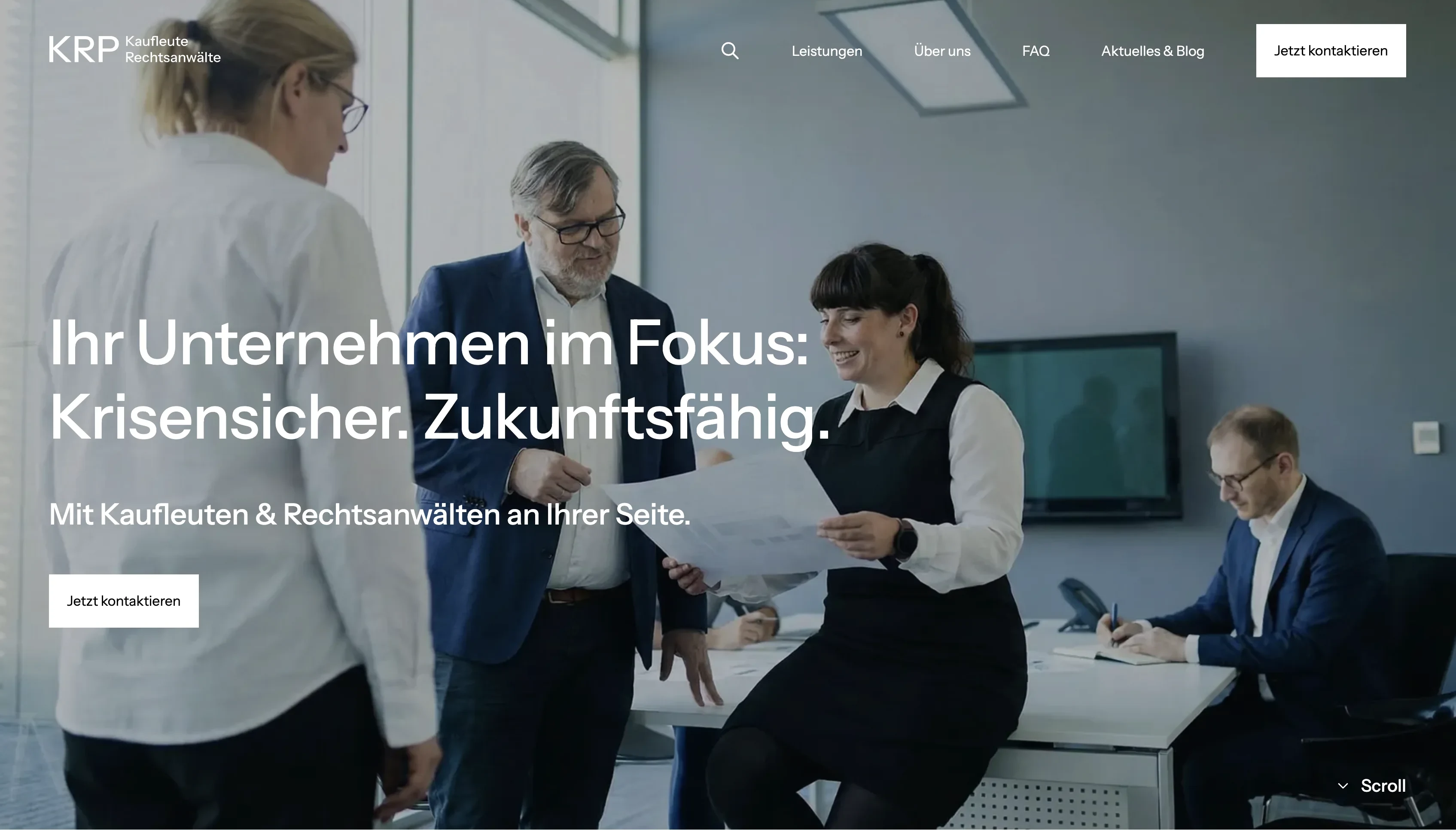 KRP Consult homepage
