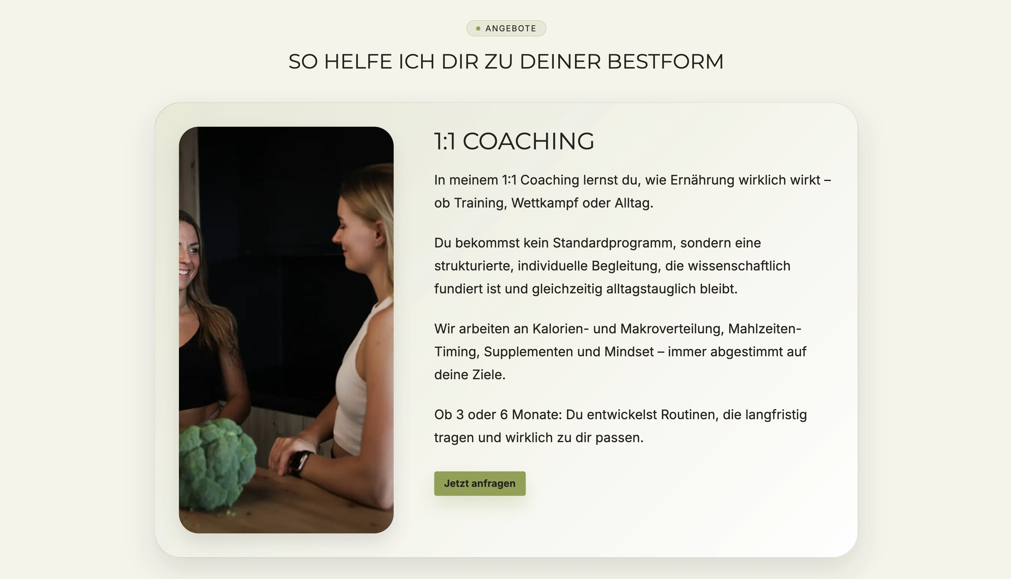 Coaching area on the Lynn Starke website