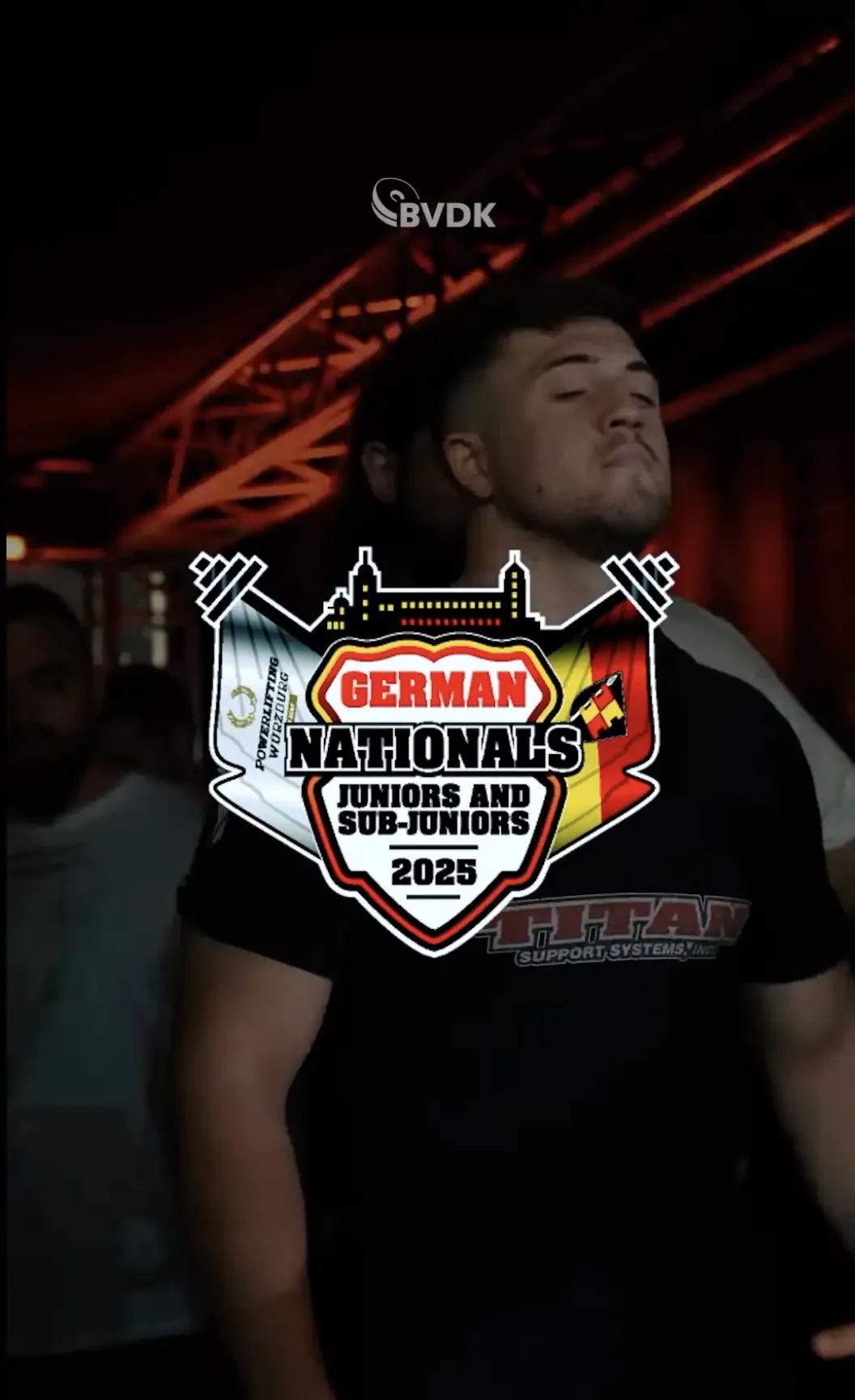 Logo application on apparel for Powerlifting Würzburg