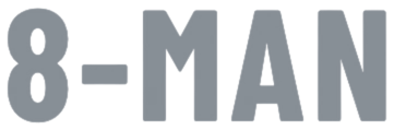 8-Man logo for music and artist storytelling