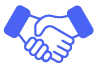 Handshake icon for the PSWD satisfaction guarantee