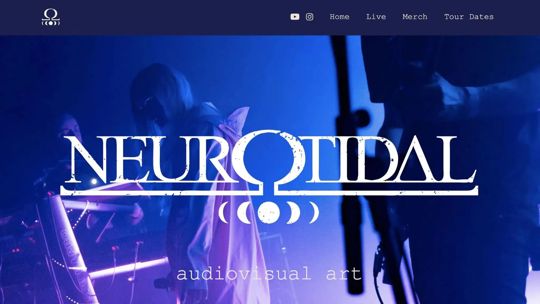 Website erstellt für die Metal-Band Neurotidal